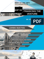 Financing The Venture