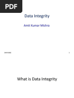 Data Integrity: Amit Kumar Mishra