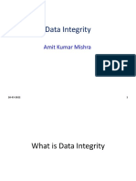 Data Integrity: Amit Kumar Mishra