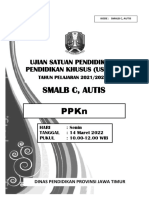 Smalb C Autis - Naskah Soal - PPKN - 2022