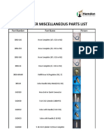 Echometer Miscellaneous Parts List: Part Number Part Name Picture
