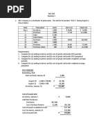 ACC 102.Exercise1.Inventory Cost Flow and LCNRV