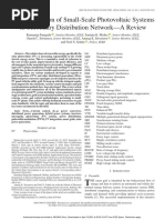 Grid Integration of Small-Scale Photovoltaic Systems in Secondary Distribution Network-A Review