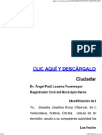 Solicitud de Rectificación de Acta de Nacimiento Procedimiento Administrativo PDF Ciudadanía Instituciones sociales