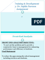 Course: Training & Development Faculty: Dr. Sajida Parveen Assignment