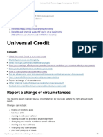 Universal Credit - Report A Change of Circumstances - GOV - UK