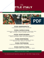 Red Green Ribbon Pizza Menu