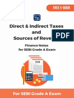 Direct & Indirect Taxes and Sources of Revenue: Free E-Book