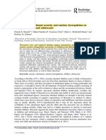 The Impact of Attachment Security and Emotion Dysregulation On Anxiety in Children and Adolescents