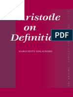(Philosophia Antiqua 109) M. Deslauriers - Aristotle on Definition-BRILL (2007)