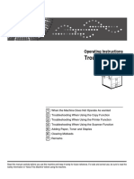 Troubleshooting: Operating Instructions