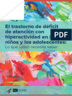 El Trastorno de Déficit de Atención Con Hiperactividad en Los Niños y Los Adolescentes