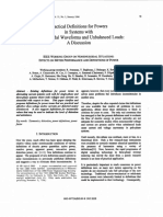 Practical Definitions For Powers in Systems With Nonsinuso Idal Waveforms and Unbalanced Lo Ads Discussion