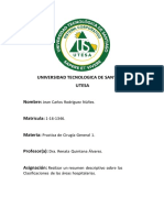 Clasificacion de Las Areas Hospitalarias.