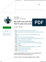 My CDS View Self Study Tutorial - Part 9 Cube View and Query View