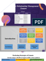 CRM Strategies and Practices of Zomato