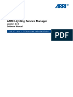 ARRI Lighting Service Manager - ALSM - Manual - V4 - 2 - 0 - EN