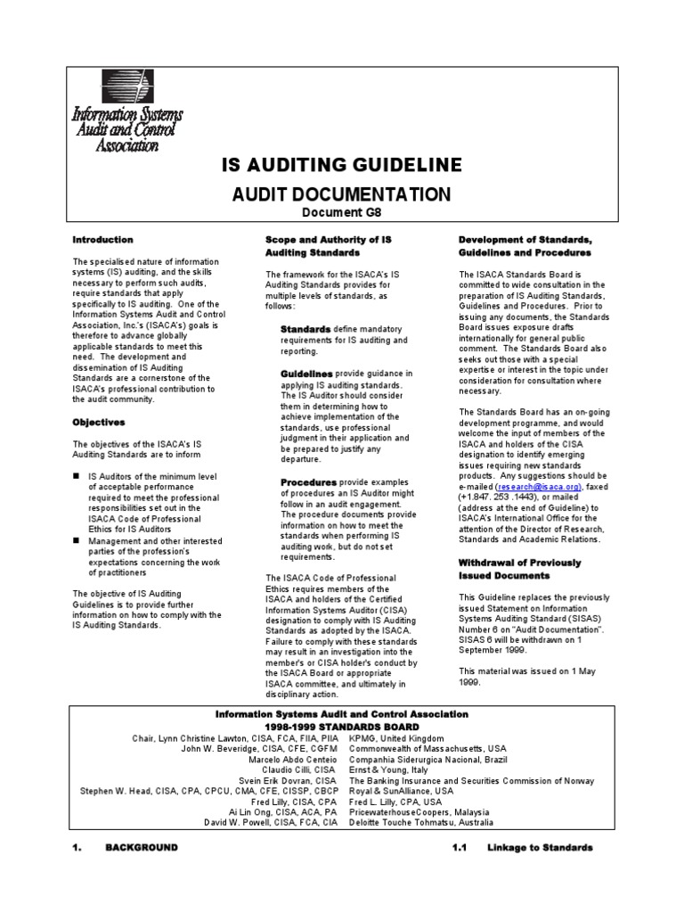 Auditing Guidelines Pdf _ Implementation Guides – CEMK