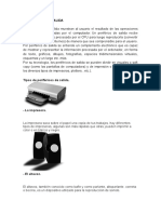 Perifericos de Salida y Almacenamiento