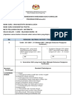 borang PENGESANAN KAK matematik form 1 wan mustaffa