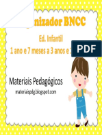 Planejamento BNCC Infantil Educação Infantil