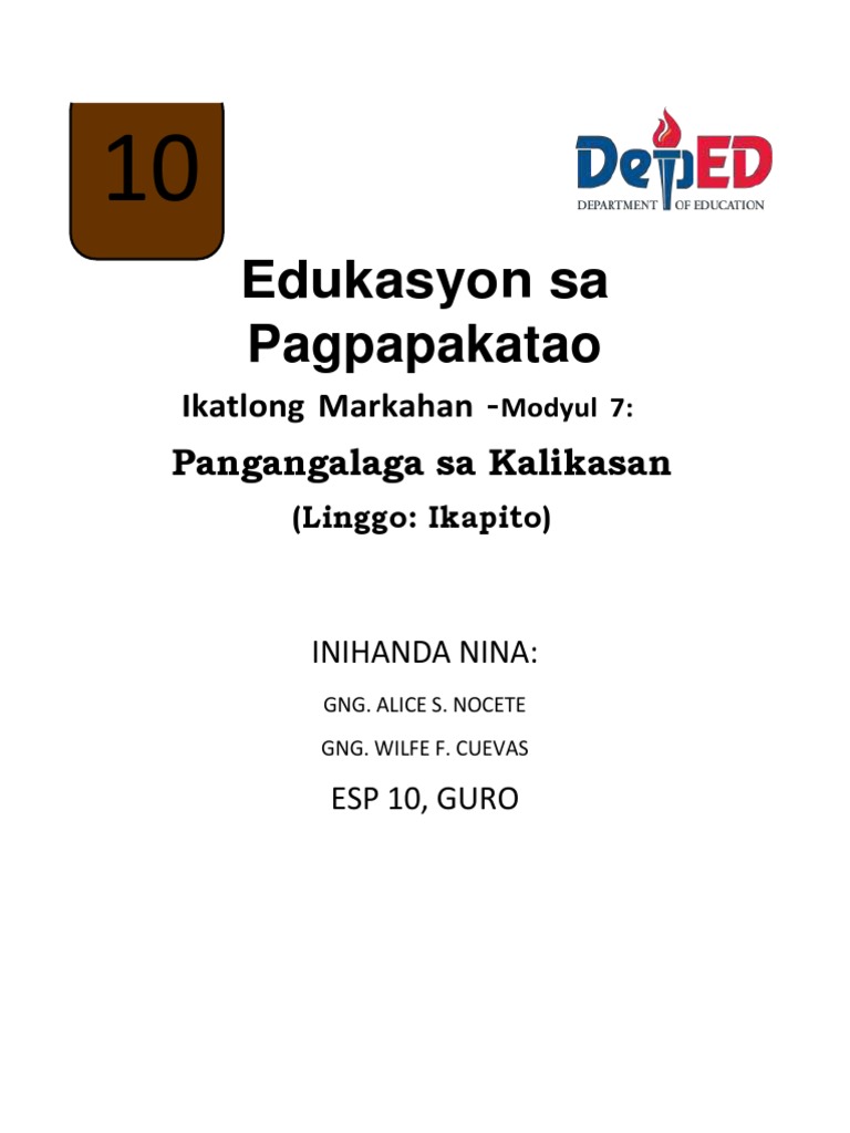 EsP 10 Q3 Wk7 Dullin | PDF