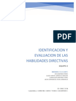 IDENTIFICACION Y EVALUACION DE LAS HABILIDADES DIRECTIVAS