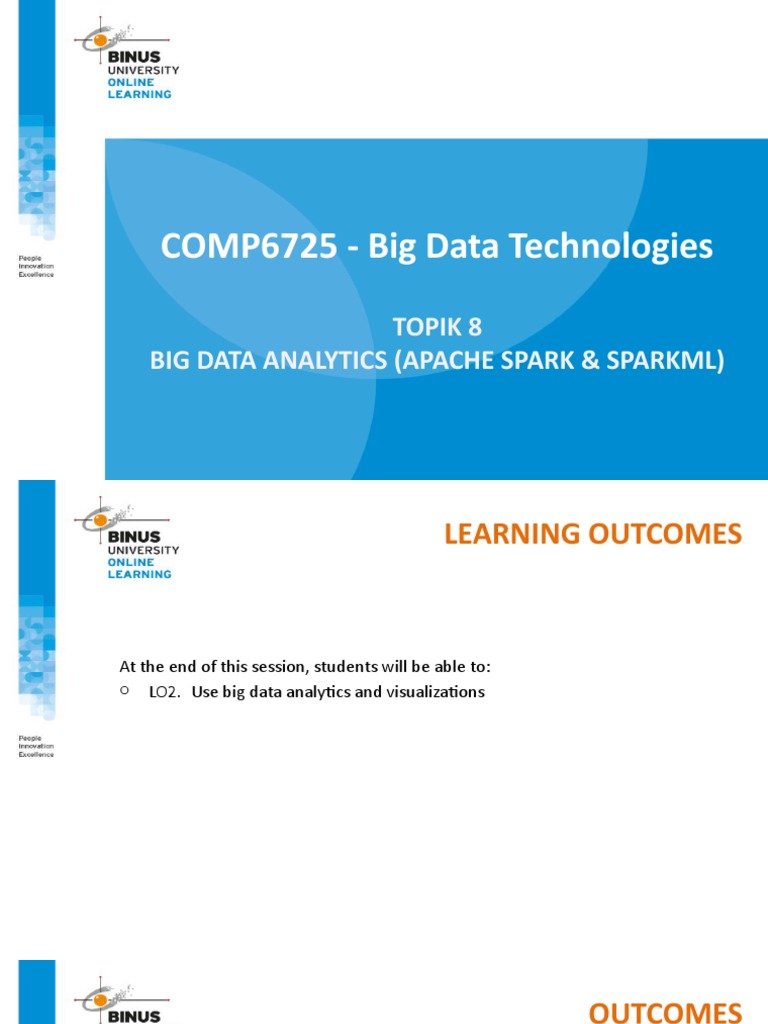 PPT08-Big Data Analytics (Apache Spark & SparkML) | Download Free PDF ...