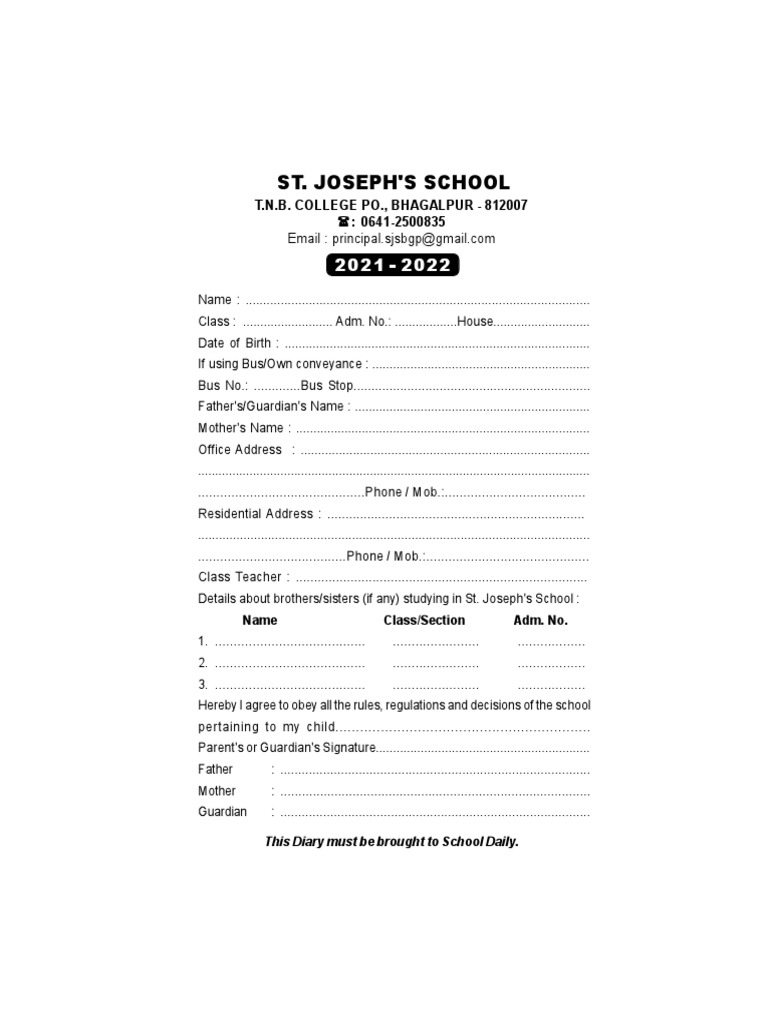 2021 To 2022 School Diary PDF Schools Sweater