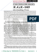 B.E.G.E-105: Assignment Solutions Guide (2016-2017)
