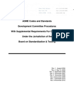 ASME Codes and Standards Development Committee Procedures With Supplemental Requirements For Committees Under The Jurisdiction of The Board On Standardization & Testing