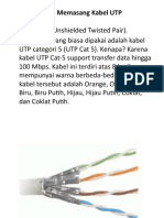 Membuat Kabel Jaringan UTP