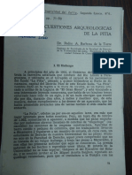 Las Cuestiones Arqueológicas de La Pitía. Pedro Barbosa de La Torre