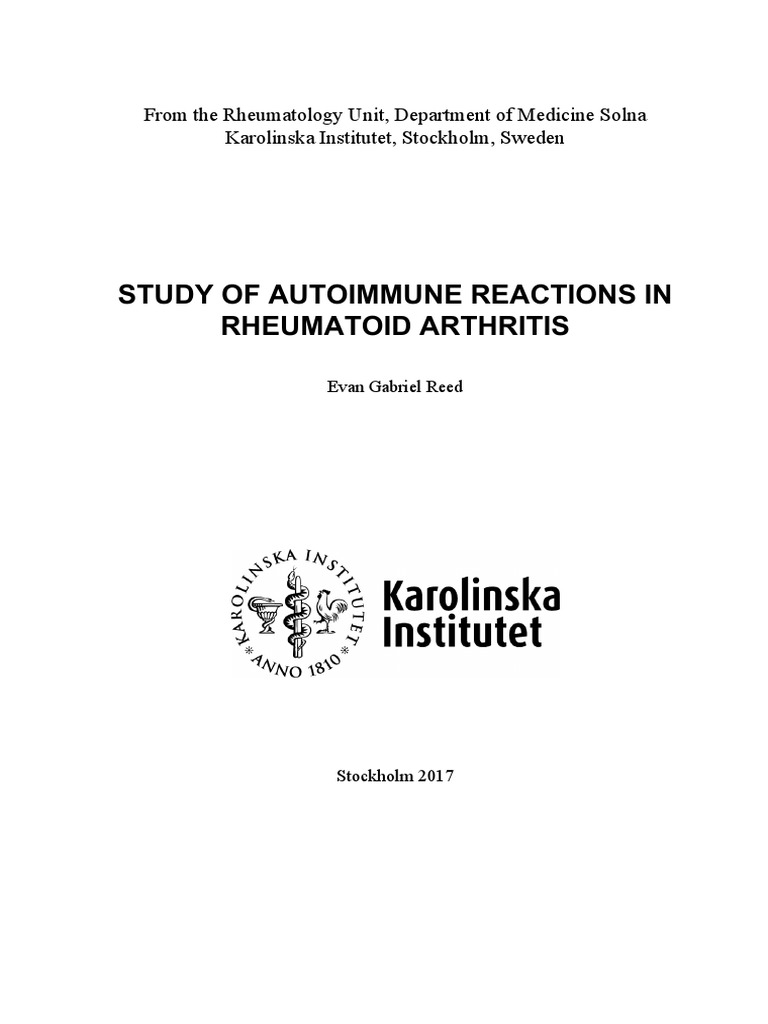 Rheumatoid Arthritis | PDF | Rheumatoid Arthritis | Autoimmunity