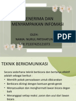 Nurul Patehaun - P1337425121073menerima Dan Menyampaikan Infomasi