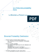 Examples of Discrete Probability Distributions: Binomial Poisson