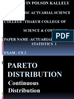 Class:Fybsc Actuarial Science College:Thakur College of Science & Commerce Paper Name:Actuarial Statistics 1 Exam: Ce 2