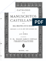 Catalogo-de-Ms.-CASTELLANOS ESCIRIAL-I - PROLOGO - J.-Zarco