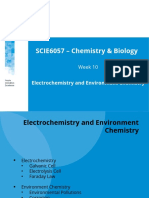 SCIE6057 - Chemistry & Biology: Electrochemistry and Environment Chemistry