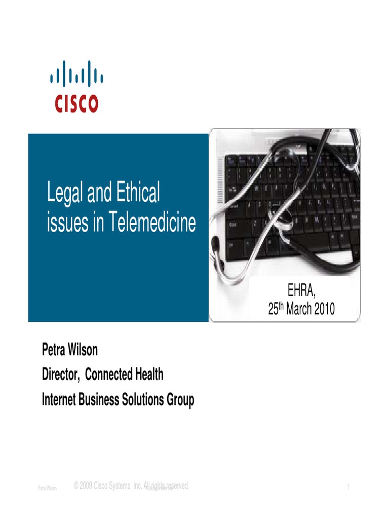 Legal Ethical Issues Telemedicine | PDF | Information Privacy ...
