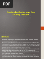 Emotion Classification Using Deep Learning Technique