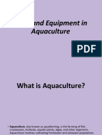 Tools and Equipment in Aquaculture