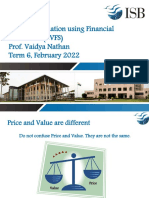 Business Valuation Using Financial Statements (BVFS) Prof. Vaidya Nathan Term 6, February 2022
