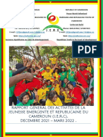 RAPPORT GENERAL DES ACTIVITES DE LA JEUNESSE EMERGENTE ET REPUBLICAINE DU CAMEROUN.
