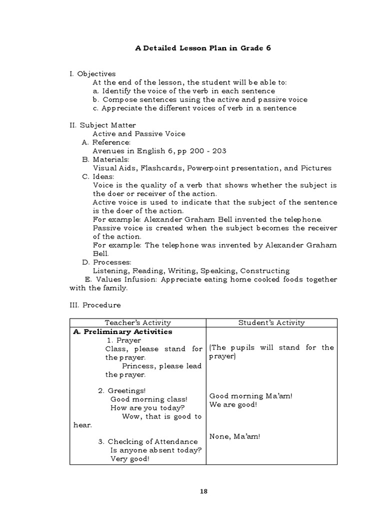 10 Detailed Lesson Plan | PDF