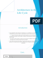 Architecture in The Life Cycle