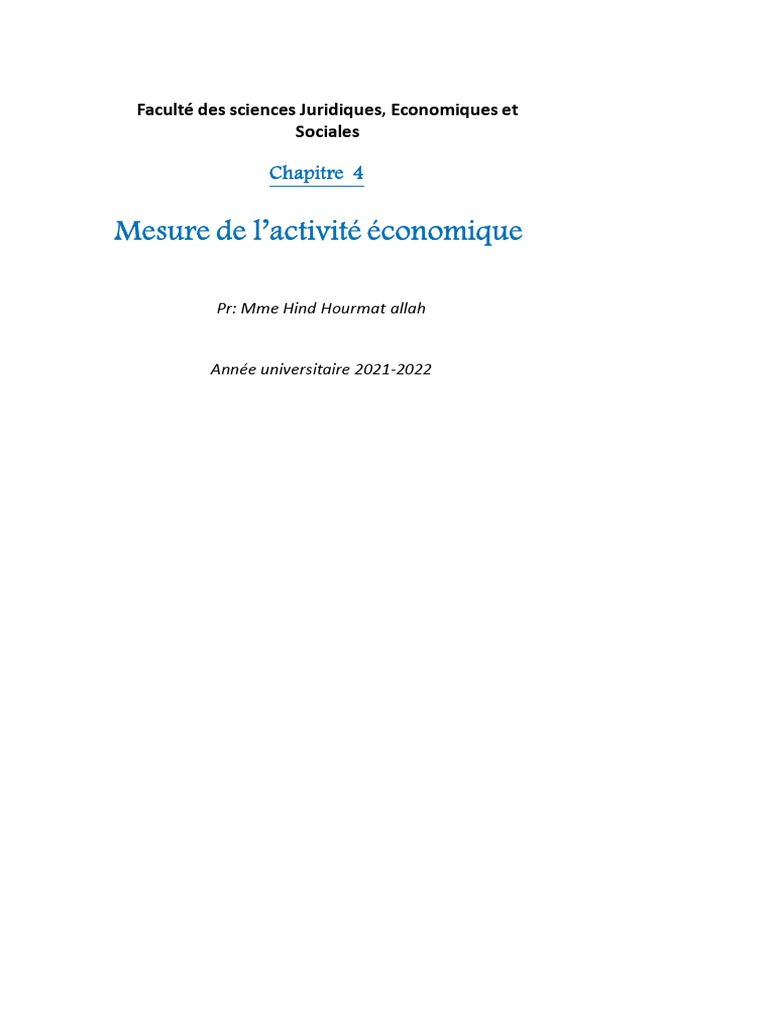 Définition et limites du PIB | PDF | Produit intérieur brut | Économie