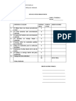 Lista de cotejo RAICES