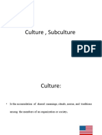 CULTURE, SUBCULTURE AND CONSUMER BEHAVIOR