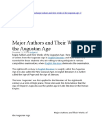 Englishnotesguru Major Authors and Their Works of The Augustan Age